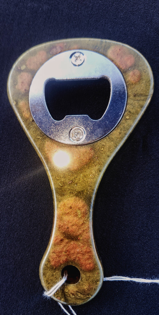 Paddle bottle opener