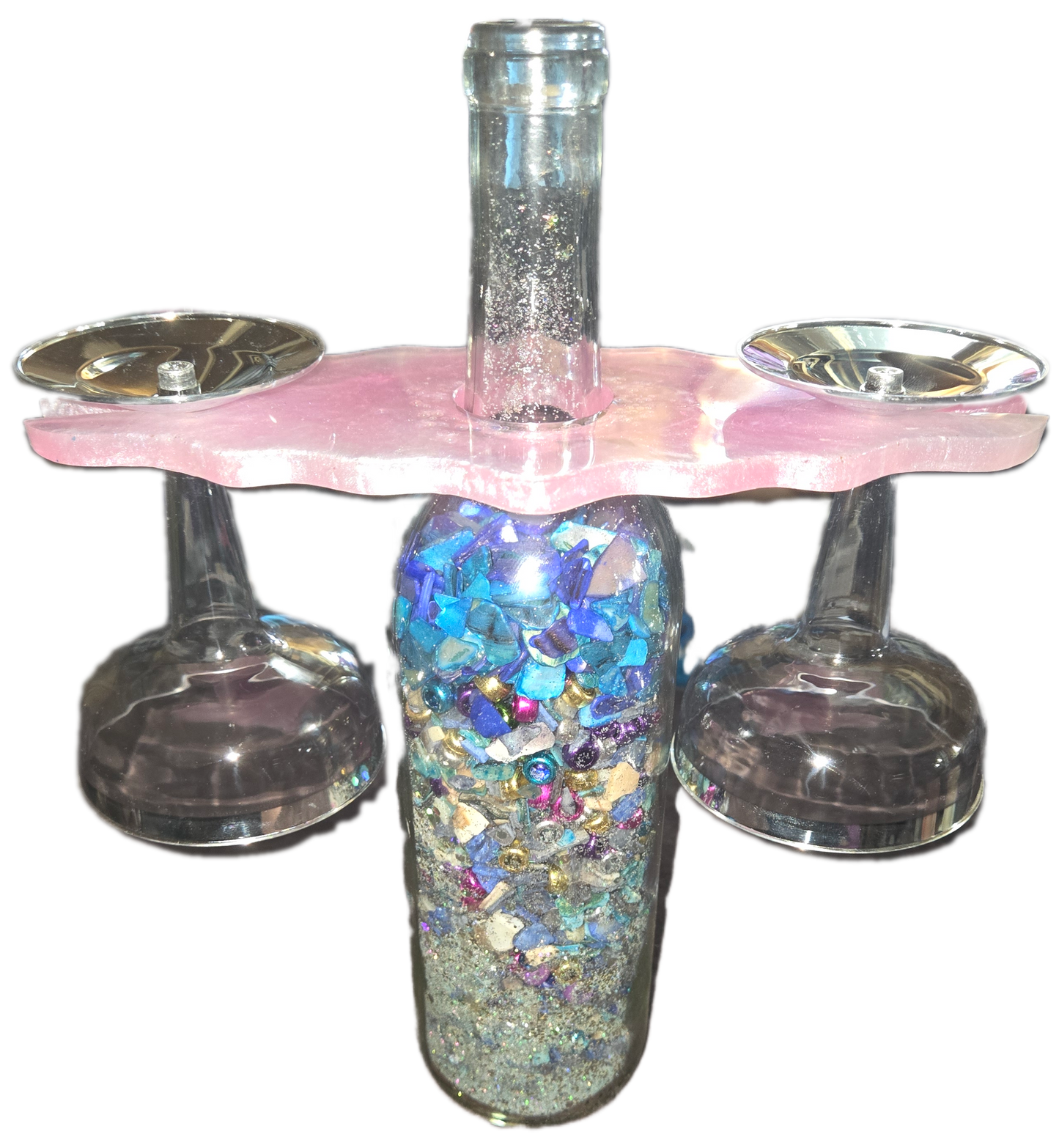 2 slot wine glass holder
