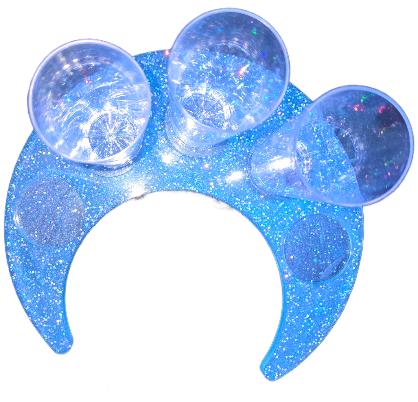 Crescent moon candle tray