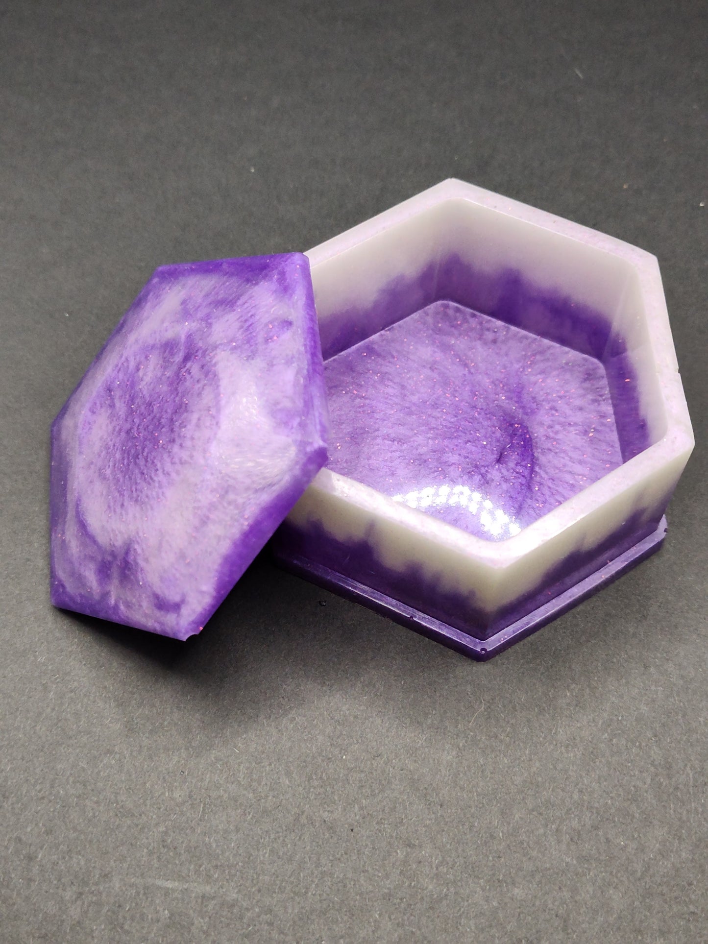 Hexagon boxes with lid