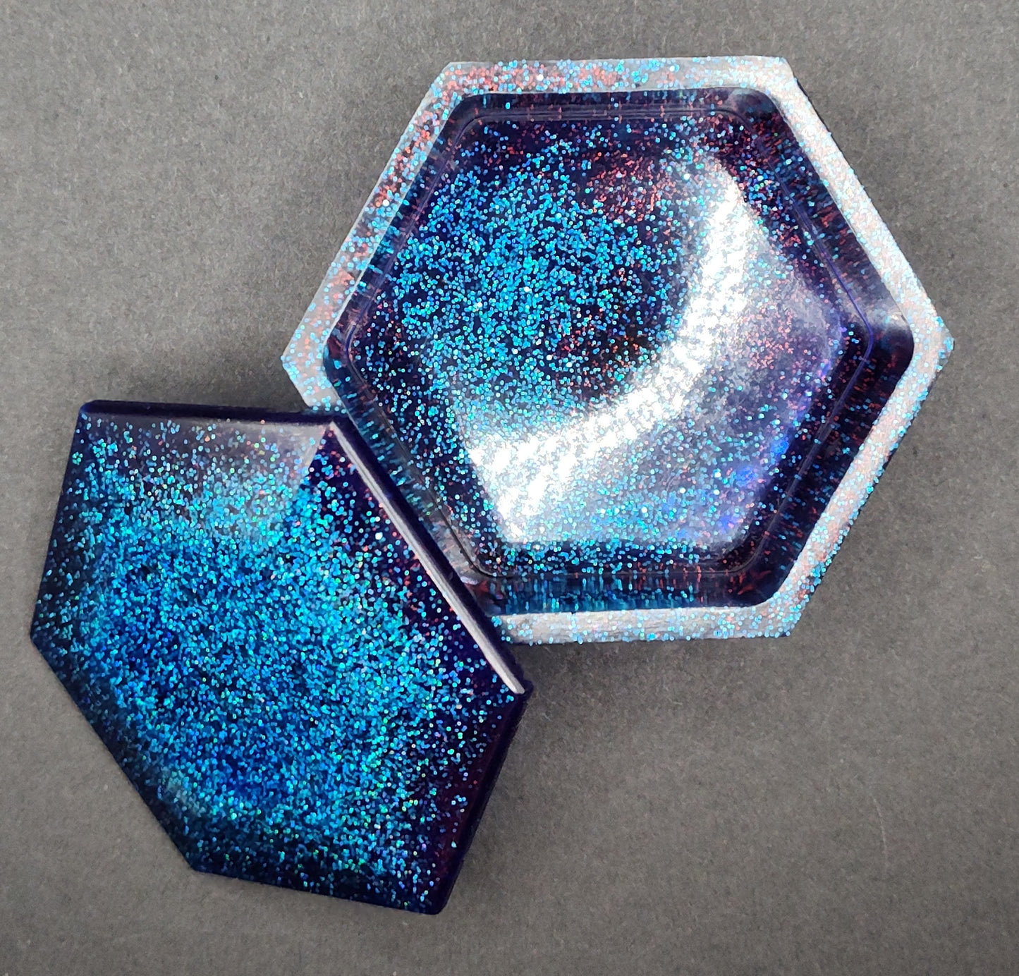 Hexagon boxes with lid
